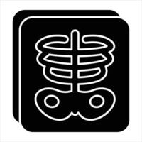 xray glyph icon design style vector