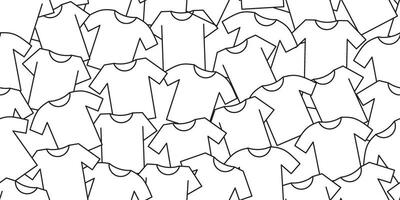 black white t shirts seamless pattern vector