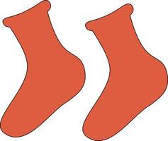 Socks clothes for decoration and design. vector