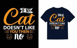 Cat T-Shirt Design vector