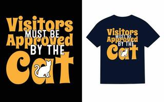 Cat T-Shirt Design vector