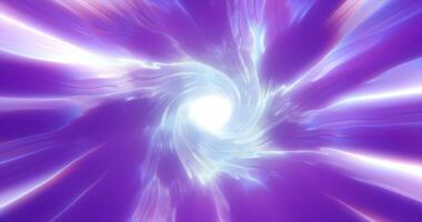 Abstract purple blue tunnel twisted swirl of cosmic hyperspace magical bright glowing futuristic hi-tech with blur and speed effect background photo