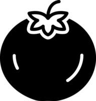 solid icon for tomato vector