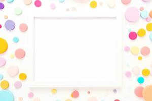 Mockup photo frames, Empty abstract shape framing for your design. template for picture, painting, poster, lettering or photo gallery, Generative AI illustration