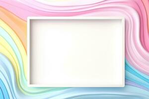 Mockup photo frames, Empty abstract shape framing for your design. template for picture, painting, poster, lettering or photo gallery, Generative AI illustration