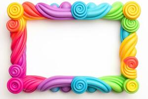 Mockup photo frames, Empty abstract shape framing for your design. template for picture, painting, poster, lettering or photo gallery, Generative AI illustration