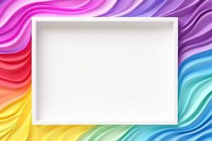 Mockup photo frames, Empty abstract shape framing for your design. template for picture, painting, poster, lettering or photo gallery, Generative AI illustration