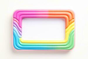 Mockup photo frames, Empty abstract shape framing for your design. template for picture, painting, poster, lettering or photo gallery, Generative AI illustration