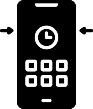 sólido icono para es más vector