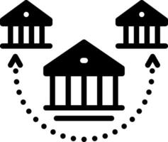 solid icon for branch vector
