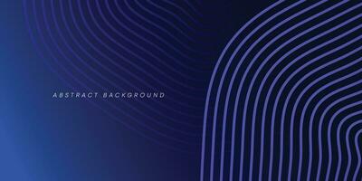 Abstract geometric lines dark blue glowing background. stripe line art design. diagonal banner of corner lines. Modern style shiny blue rounded square pattern. Suit for banner, presentation, website vector