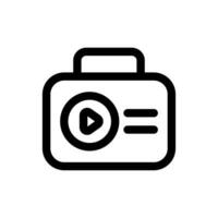 Simple Radio icon. The icon can be used for websites, print templates, presentation templates, illustrations, etc vector