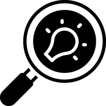 solid icon for discovery vector