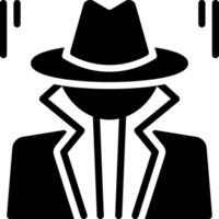 solid icon for investigator vector