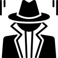 solid icon for investigator vector