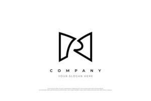 Letter RM or MR Monogram Logo Design vector