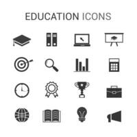 Vector illustration of education web icons