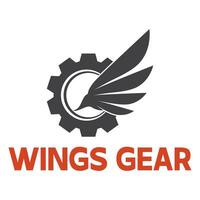 Logo design illustration of gear vector