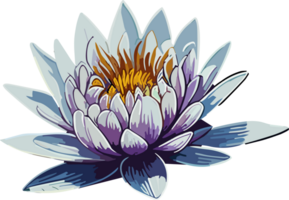 Lotus Water Lily AI generative png