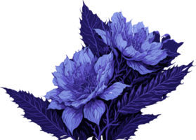 Violet February birth flower AI generative png