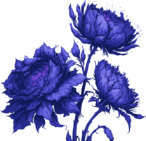 Violet February birth flower AI generative png