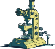 Microscope in lab AI generative png