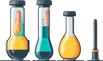 Test tube scientist AI generative png