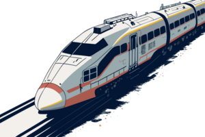 bala trem shinkansen ai generativo png