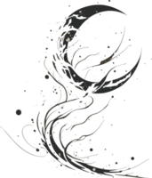 Mond- Eleganz fesselnd Schönheit von das Mond ai generativ png