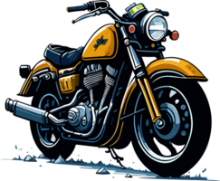 Retro classic bike AI generative png