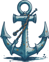 Anchor of the sea AI generative png