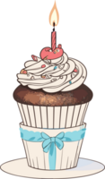 Sweeet Delights Exploring the World of Cupcakes AI generative png