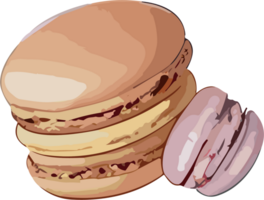 Süss Symphonie ein Reise durch Macaron Magie ai generativ png