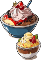 nevoso delizie esplorando il mondo di bingsu ai generativo png