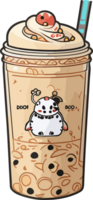 Flavorful Infusion Unveiling the Magic of Bubble Tea AI generative png