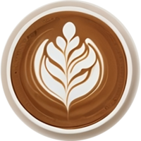 Pouring Inspiration The Magic of Coffee Latte Art AI generative png