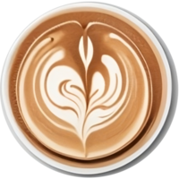 torrencial inspiración el magia de café latté Arte ai generativo png