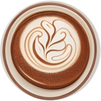 torrencial inspiración el magia de café latté Arte ai generativo png