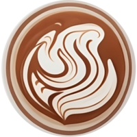 Pouring Inspiration The Magic of Coffee Latte Art AI generative png