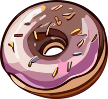 fijnproever geringd geneugten de kunstenaarstalent van donuts ai generatief png