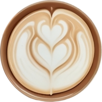 verser inspiration le la magie de café latté art ai génératif png