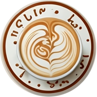 Gießen Inspiration das Magie von Kaffee Latté Kunst ai generativ png