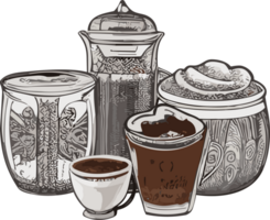 cafeína crónicas revelando el misterios de café ai generativo png