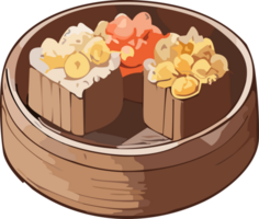 Dim Sum Delicacies A Gastronomic Adventure AI generative png