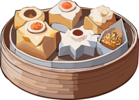 Dim Sum Delicacies A Gastronomic Adventure AI generative png