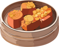 Dim Sum Delicacies A Gastronomic Adventure AI generative png