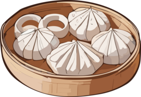 Dim Sum Delicacies A Gastronomic Adventure AI generative png