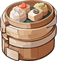 Dim Sum Delicacies A Gastronomic Adventure AI generative png