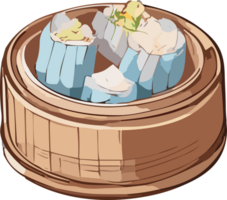 Dim Sum Delicacies A Gastronomic Adventure AI generative png