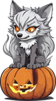 Lunar Lycanthropy Halloween Festival of the Howling AI generative png